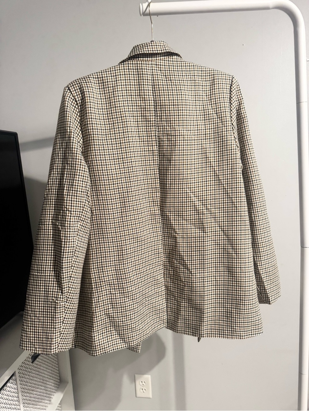 Anne Klein Tan Checkered Blazer - Picture 5 of 6